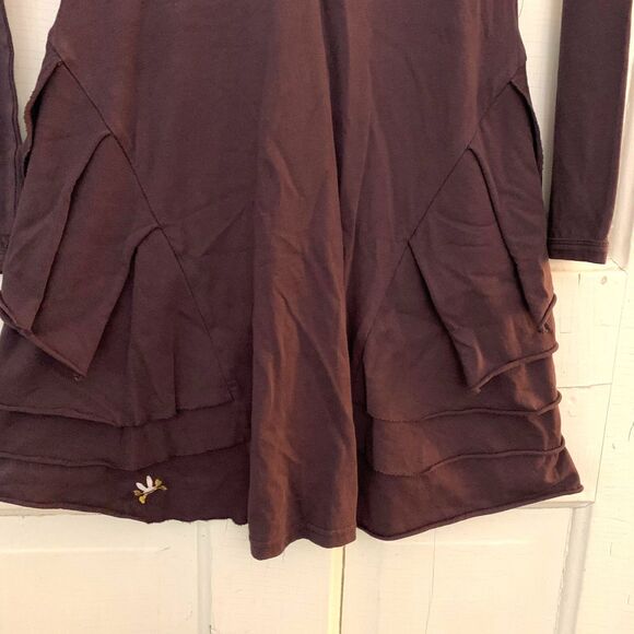No Added Sugar Girls Ruffled Dress Size 12 Brown Long Sleeve School Party - Picture 11 of 11